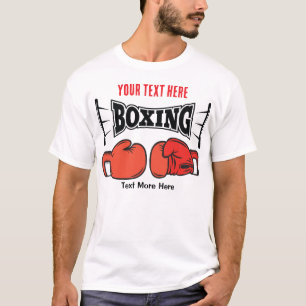 T-shirt Conception de sport de boxe puissance et combat