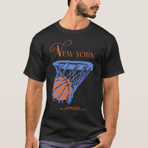 T-shirt Conception de sport rétro de basket-ball de New Yo