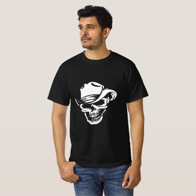 T-shirt Conception de squelette (Devant entier)