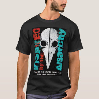T-shirt Conception de streetwear Masque de peste dans ma t