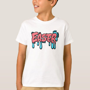 T-shirt Conception de style graffiti avec texte goutte à g