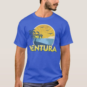 T-shirt Conception de surf vintage Ventura Beach Californi