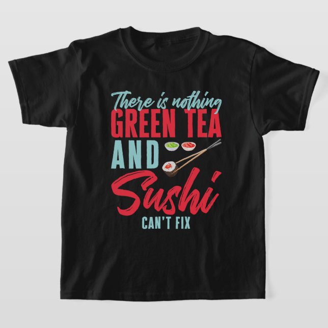 T-shirt Conception de sushi pour la nourriture japonaise W (Poser)