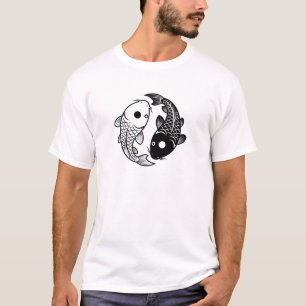 T-shirt Conception de symbole de poisson bon et mauvais