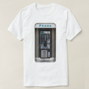 T-shirt Conception de téléphone public rétro, Art de cabin
