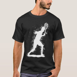 T-shirt Conception de tennis Abstraite