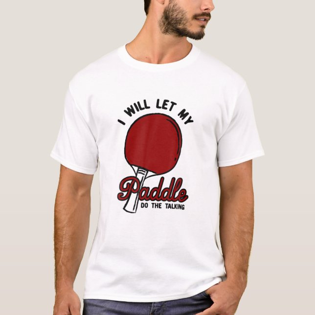 T-shirt Conception De Tennis De Table Pour Les Joueurs De  (Devant)