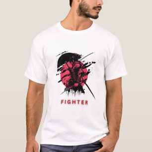 T-shirt Conception de tenue de rue pour guerrier japonais