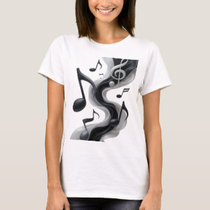 T-shirt Conception de texte MUSIC EN MOUVEMENT argentée sp