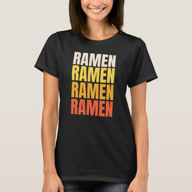 T-shirt Conception de texte Ramen (Devant)