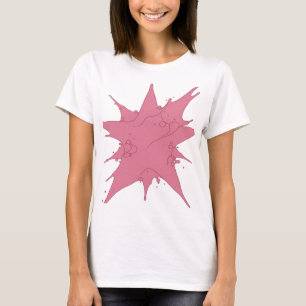 T-shirt Conception de texte Rose ÉCLABOUSSURE Rose Snappy
