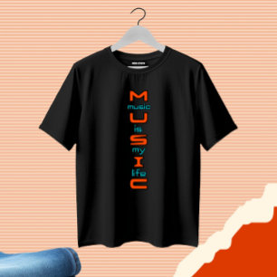 T-shirt Conception de texte sur la musique