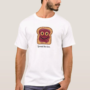 T-shirt Conception de toast en gelée mignonne "Spread The