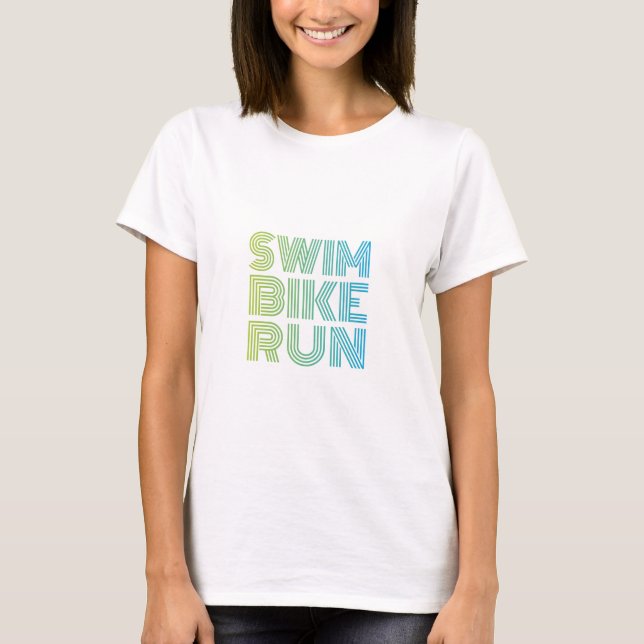 T-shirt Conception de triathlon (Devant)