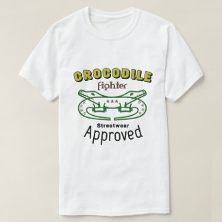 T-shirt Conception de typographie de crocodile