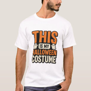 T-shirt Conception de typographie de fantôme de costume Ha