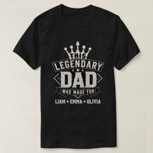 T-shirt Conception de typographie de papa légendaire vinta