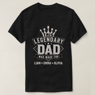 T-shirt Conception de typographie de papa légendaire vinta