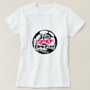T-shirt Conception de typographie des champions J'aime le