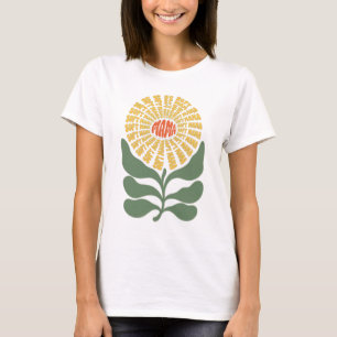 T-shirt Conception de typographie florale "Soft Mama" Rétr