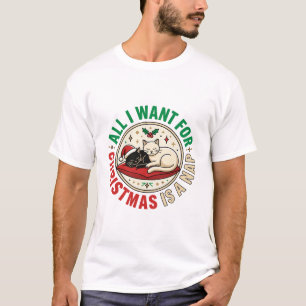 T-shirt Conception de vacances de Noël pour la sieste du c
