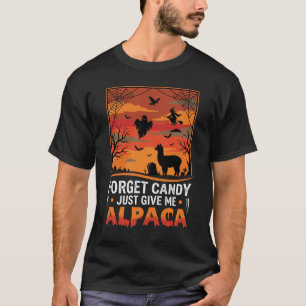 T-shirt Conception de vecteur d'Alpaca d'Halloween oublie