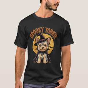 T-shirt Conception de vecteur de chien de sorcière d'Hallo