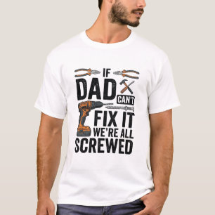 T-shirt Conception de vecteur de citation d'outil vissé dr