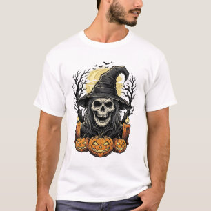 T-shirt Conception de vecteur de citrouille d'Halloween de