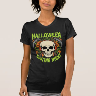 T-shirt Conception de vecteur de crâne de faux de nuit de
