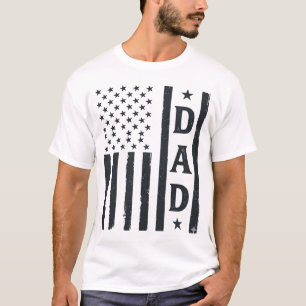 T-shirt Conception de vecteur de drapeau américain de papa