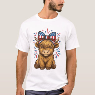 T-shirt Conception de vecteur de nœud de vache des Highlan