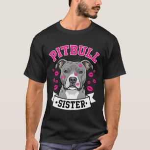 T-shirt Conception de vecteur de sœur de Pitbull amoureuse
