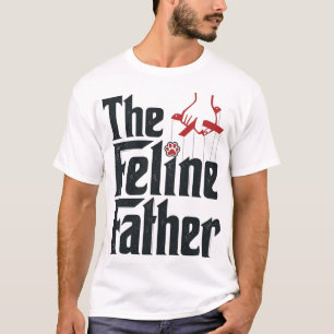 T-shirt Conception de vecteur d'humour de chat de père fél