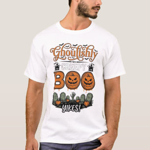 T-shirt Conception de vecteur effrayant mignon de petit Bo