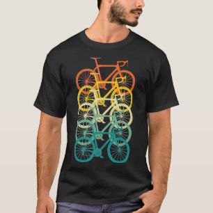 T-shirt Conception de vélo Retro Vélo Rider Cycling Vintag