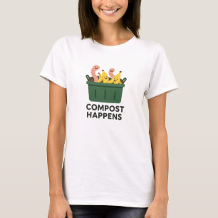 T-shirt Conception de ver de banane drôle Compost Happens