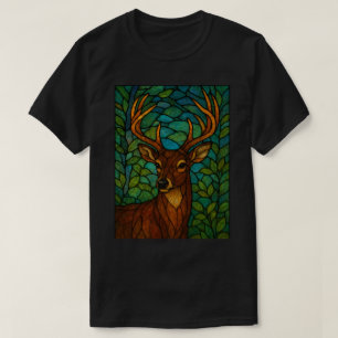 T-shirt Conception de verre teinté de style Tiffany Cerf V