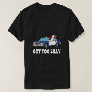 T-shirt Conception de voiture de police Funny Goose – Mème