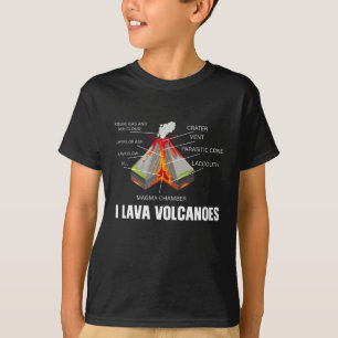 T-shirt Conception de volcan Cool