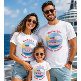 T-shirt Conception de voyage en famille personnalisée et m