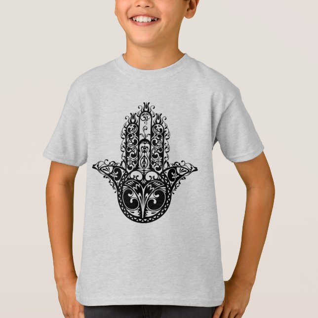 T-shirt Conception décorative de Hamsa (Devant)