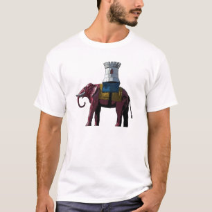 T-shirt Conception d'éléphant et de château (Londres)