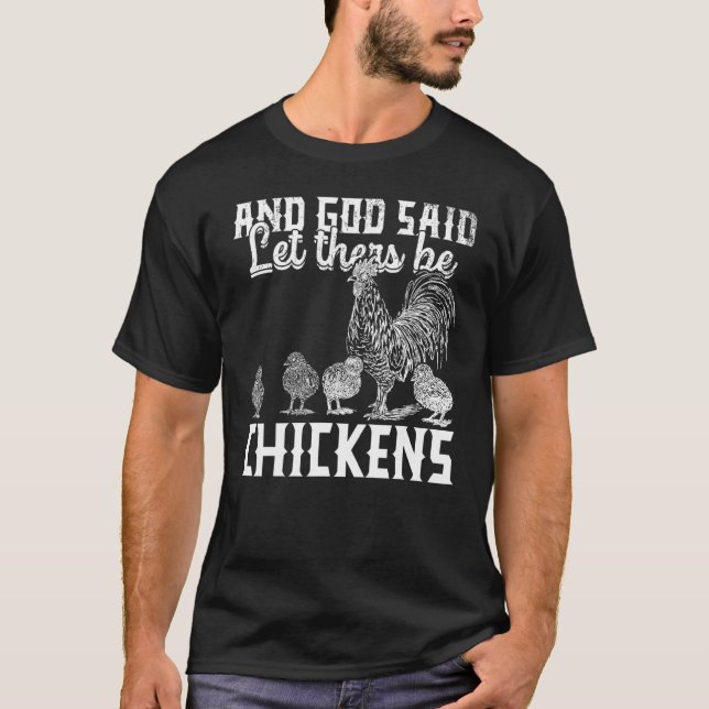 T-shirt Conception d'élevage de poulets (Devant)