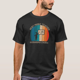 T-shirt Conception d'enseignant de musique rétro pour Gran