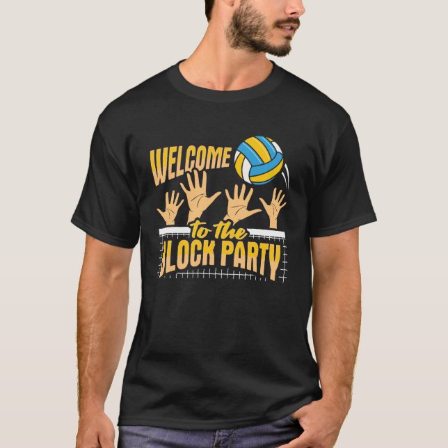 T-shirt Conception d'entraînement de volleyball pour un bl (Devant)