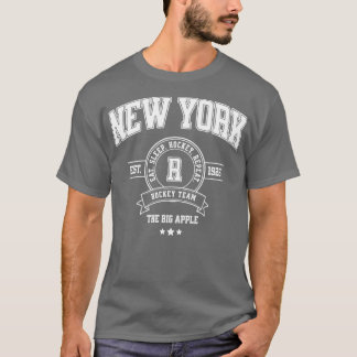 T-shirt Conception d'équipe de hockey de New York