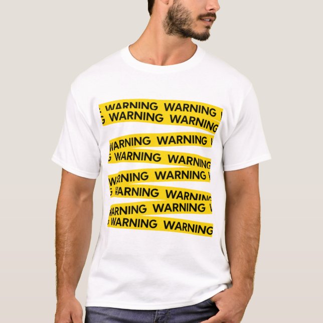 T-shirt Conception des avertissements (Devant)