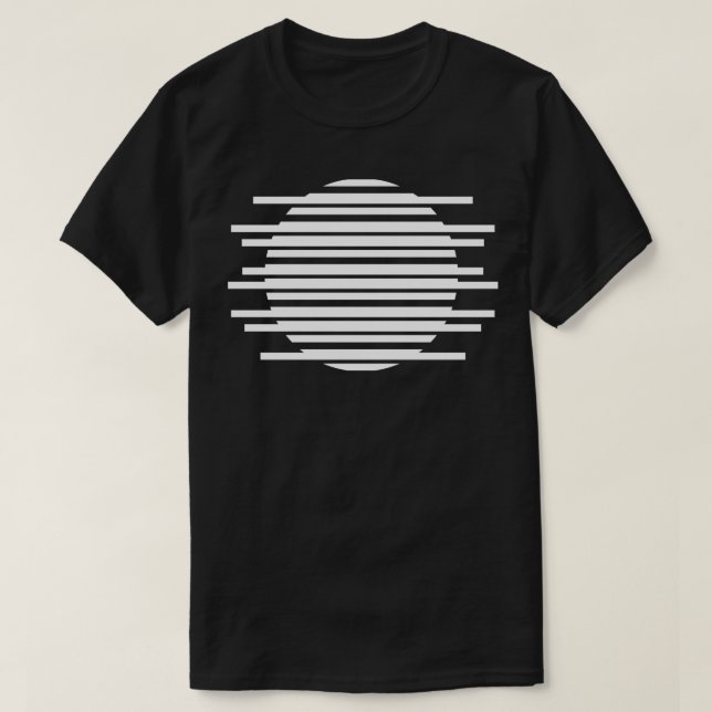 T-shirt conception des lignes de cercle (Design devant)