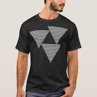 T-shirt conception des lignes triangles